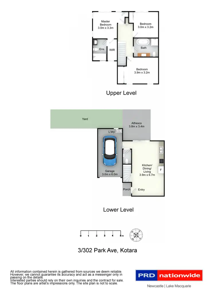 Floorplan of Homely townhouse listing, 3/302 Park Avenue, Kotara NSW 2289