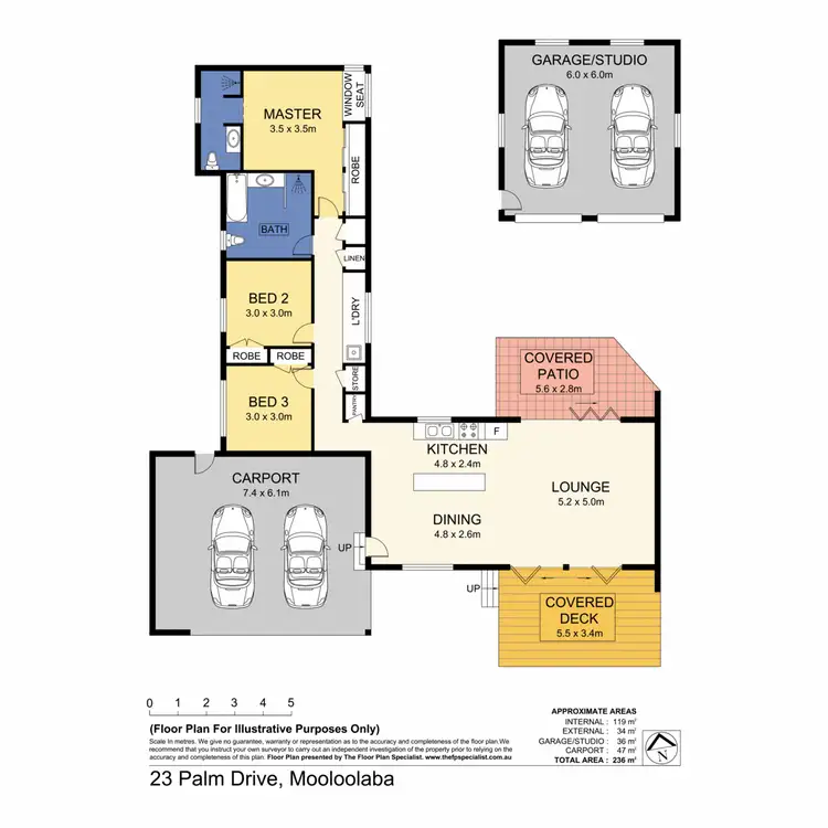 Floorplan of Homely house listing, 23 Palm Drive, Mooloolaba QLD 4557