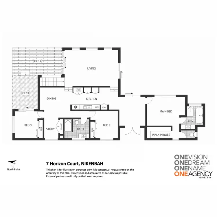 Floorplan of Homely house listing, 7 Horizon Court, Nikenbah QLD 4655