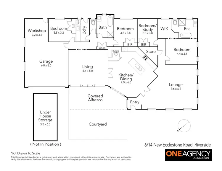 Floorplan of Homely townhouse listing, 6/14 New Ecclestone Road, Riverside TAS 7250