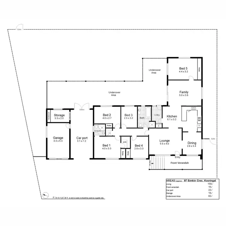 Floorplan of Homely house listing, 97 Simkin Crescent, Kooringal NSW 2650