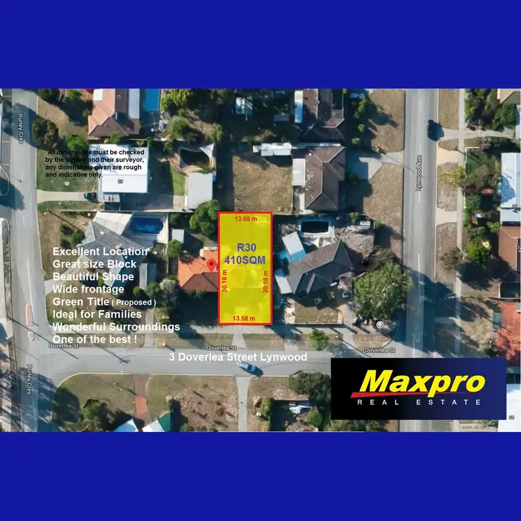 Floorplan of Homely land listing, LOT PL 51, 3 Doverlea Street, Lynwood WA 6147