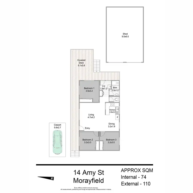 Floorplan of Homely house listing, 14 Amy Street, Morayfield QLD 4506