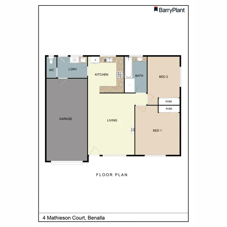 Floorplan of Homely house listing, 4 Mathieson Court, Benalla VIC 3672