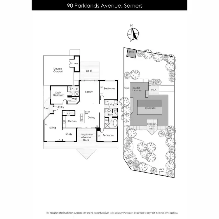 Floorplan of Homely house listing, 90 Parklands Avenue, Somers VIC 3927