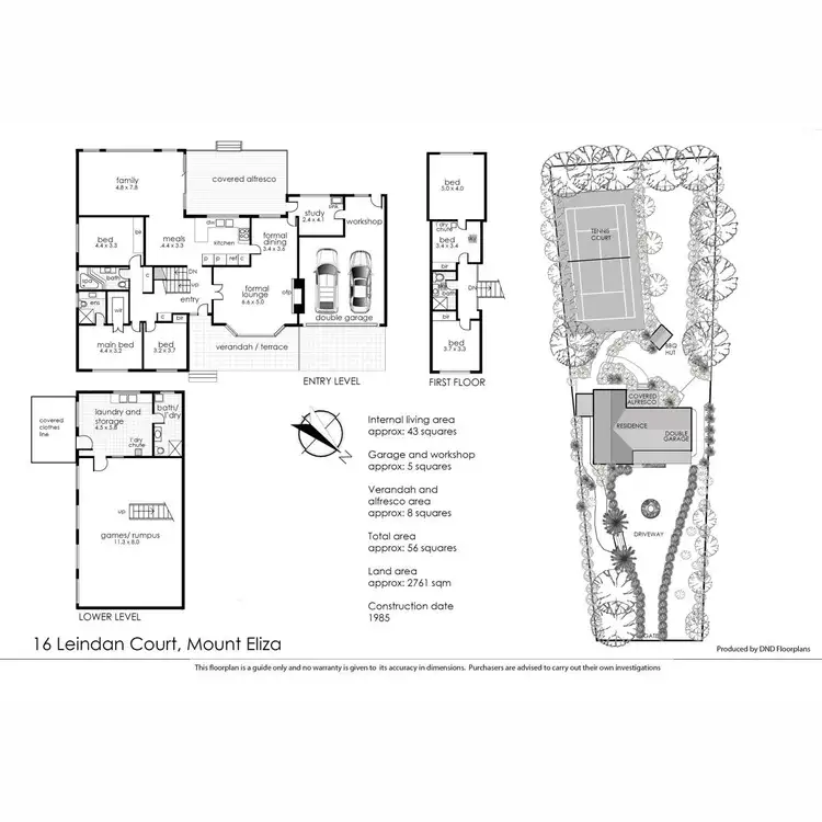 Floorplan of Homely house listing, 16 Leindan Court, Mount Eliza VIC 3930