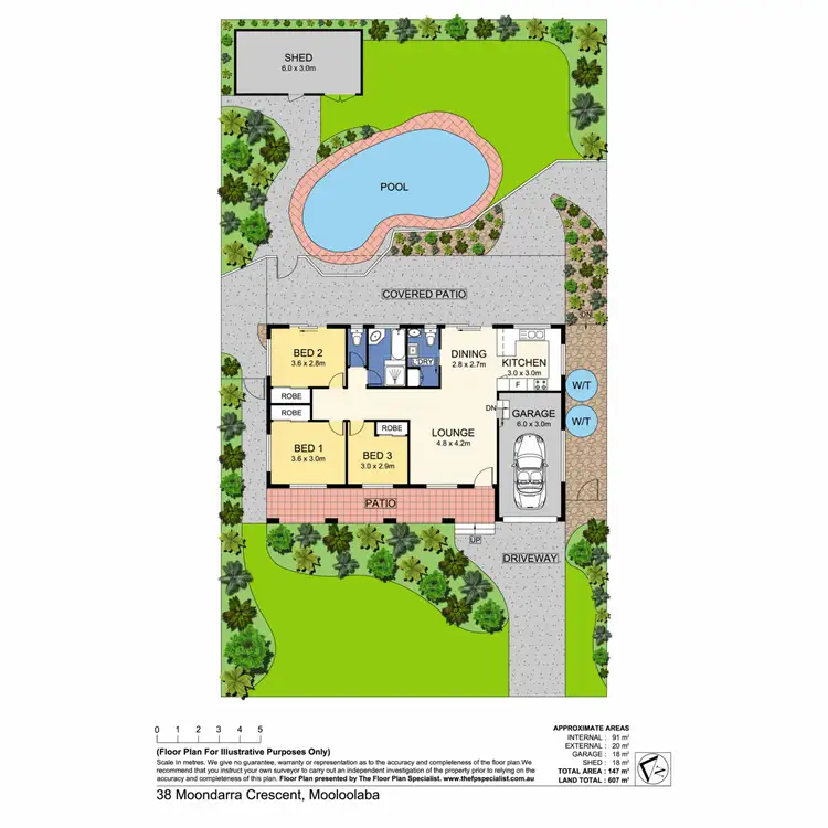Floorplan of Homely house listing, 38 Moondarra Crescent, Mooloolaba QLD 4557