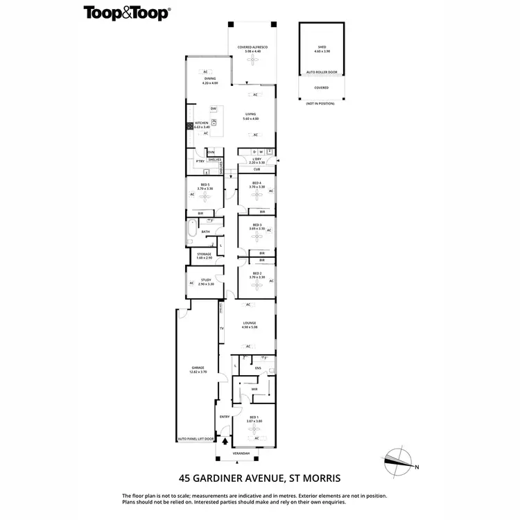 Floorplan of Homely house listing, 45 Gardiner Avenue, St Morris SA 5068