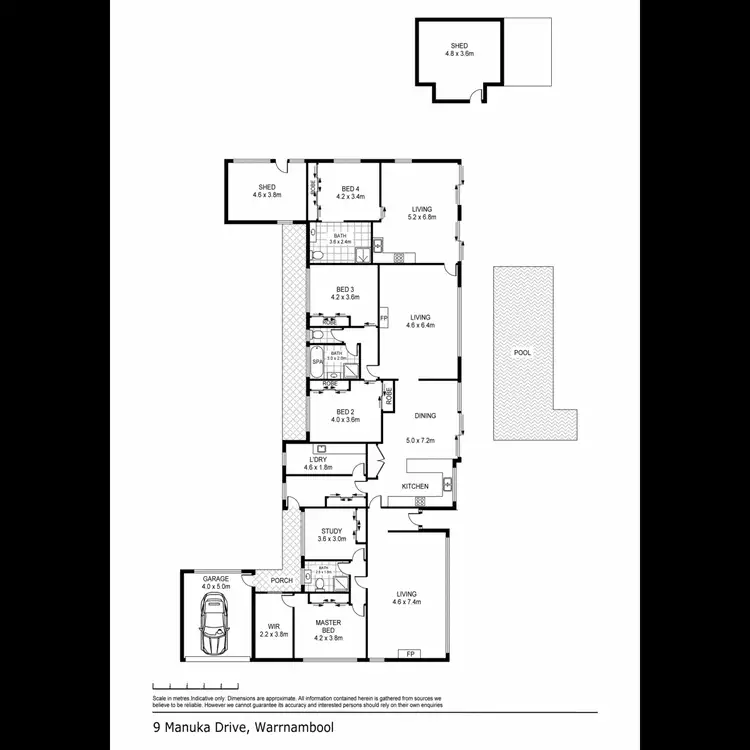 Floorplan of Homely house listing, 9 Manuka Drive, Warrnambool VIC 3280