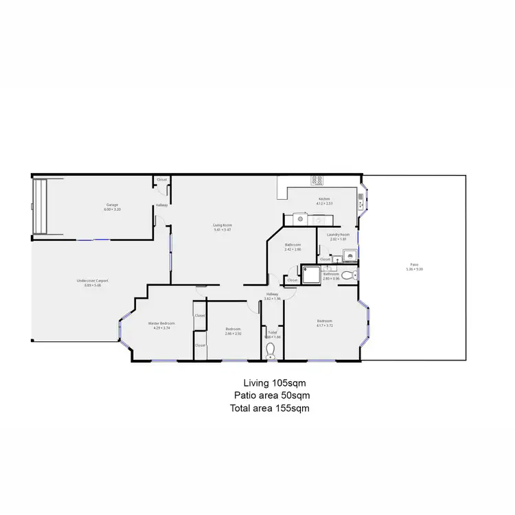 Floorplan of Homely villa listing, 38/100 Meadowlands Road, Carina QLD 4152