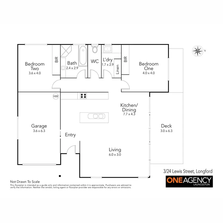 Floorplan of Homely villa listing, 3/24 Lewis Street, Longford TAS 7301