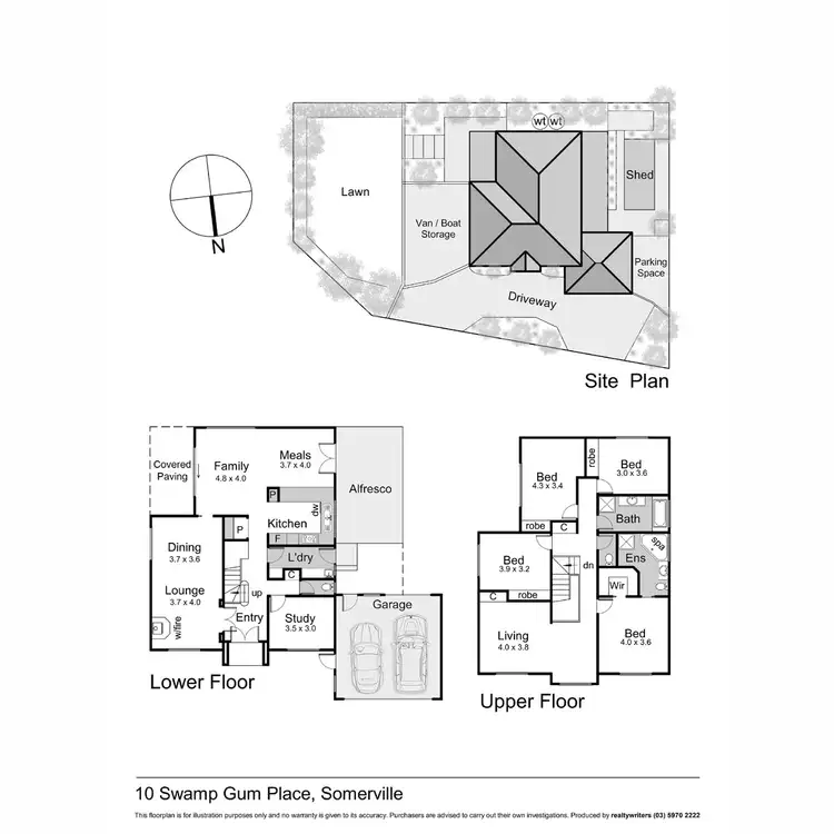 Floorplan of Homely house listing, 10 Swamp Gum Place, Somerville VIC 3912