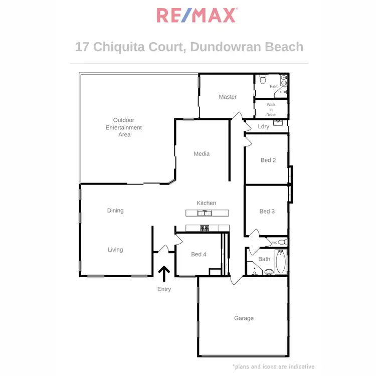 Floorplan of Homely house listing, 17 Chiquita Court, Dundowran Beach QLD 4655