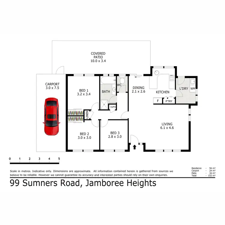 Floorplan of Homely house listing, 99 Sumners Road, Jamboree Heights QLD 4074