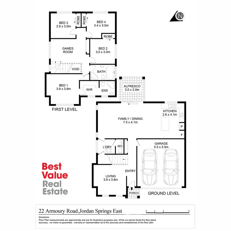 Floorplan of Homely house listing, 22 Armoury Road, Jordan Springs NSW 2747