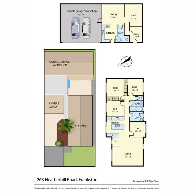 Floorplan of Homely house listing, 263 Heatherhill Road, Frankston VIC 3199
