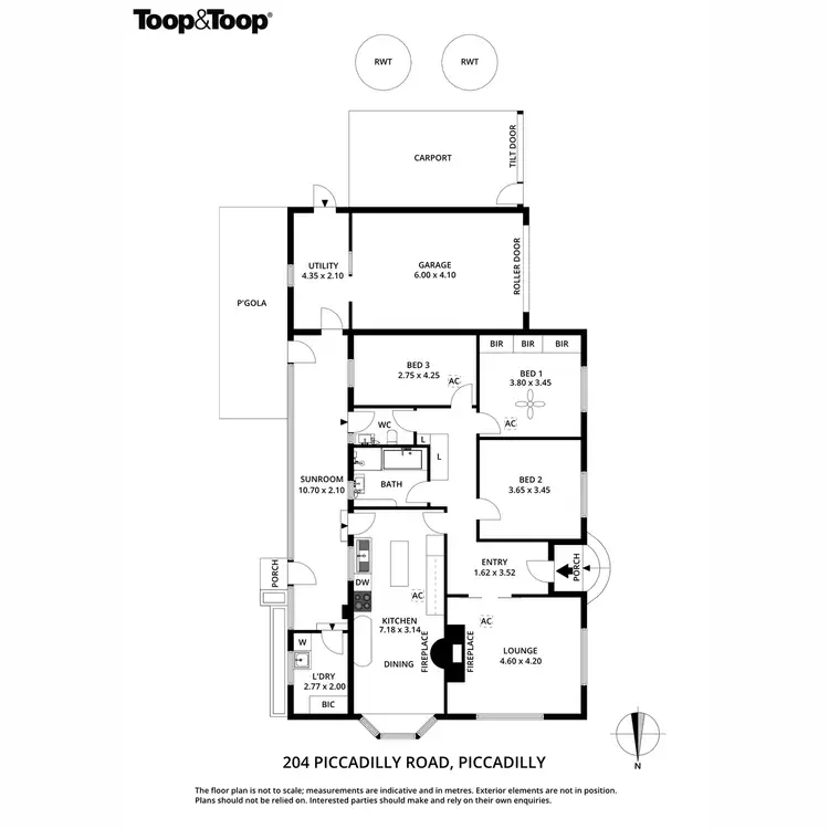 Floorplan of Homely house listing, 204 Piccadilly Road, Piccadilly SA 5151