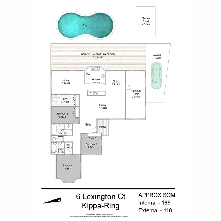 Floorplan of Homely house listing, 6 Lexington Court, Kippa-ring QLD 4021