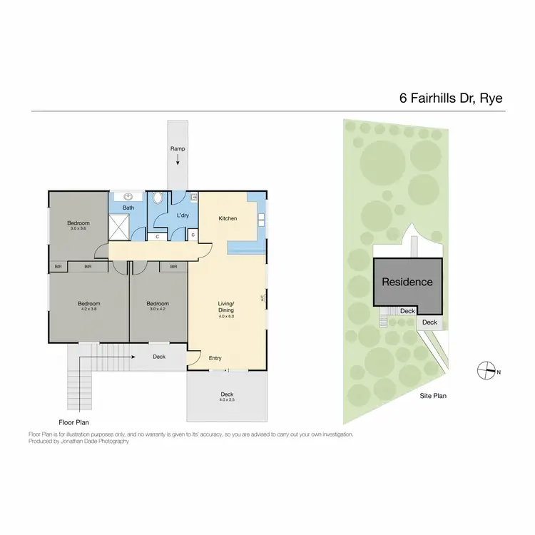 Floorplan of Homely house listing, 6 Fairhills Drive, Rye VIC 3941