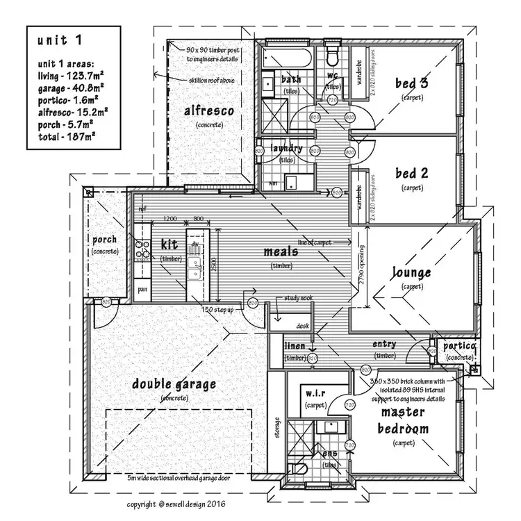 Floorplan of Homely unit listing, 1/1 Lee Way, Lloyd NSW 2650