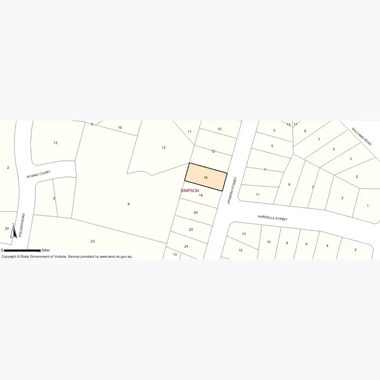 Floorplan of Homely house listing, 16 Jayarra Street, Simpson VIC 3266