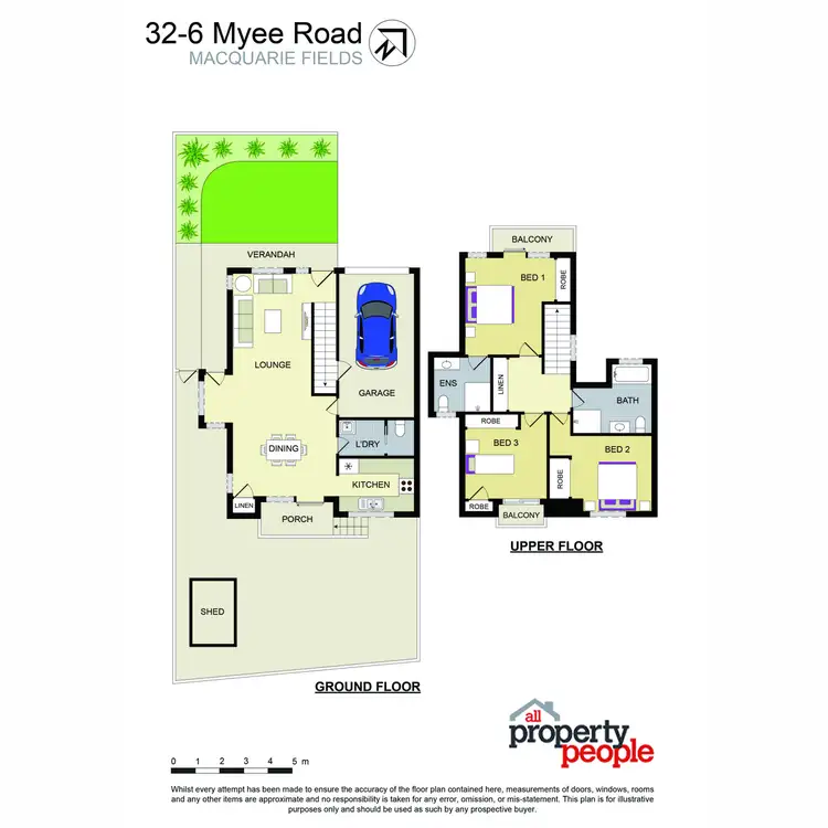 Floorplan of Homely townhouse listing, 3/2-6 Myee Road, Macquarie Fields NSW 2564