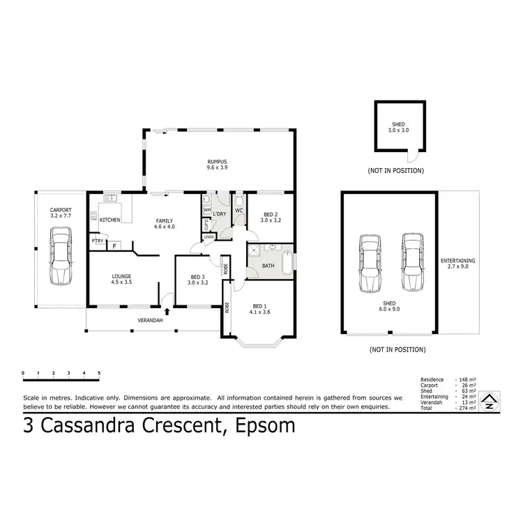 Floorplan of Homely house listing, 3 Cassandra Crescent, Epsom VIC 3551