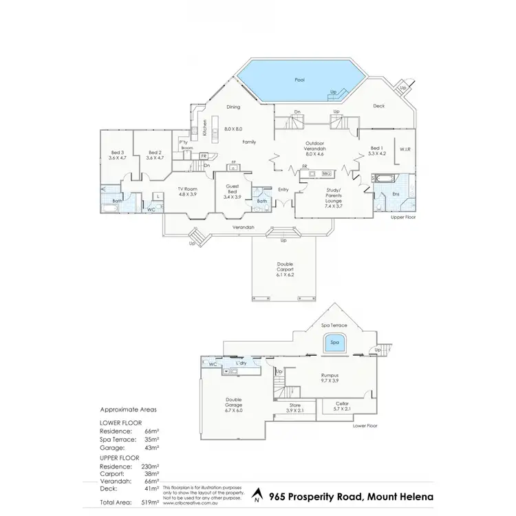 Floorplan of Homely house listing, 965 Prosperity Road, Mount Helena WA 6082
