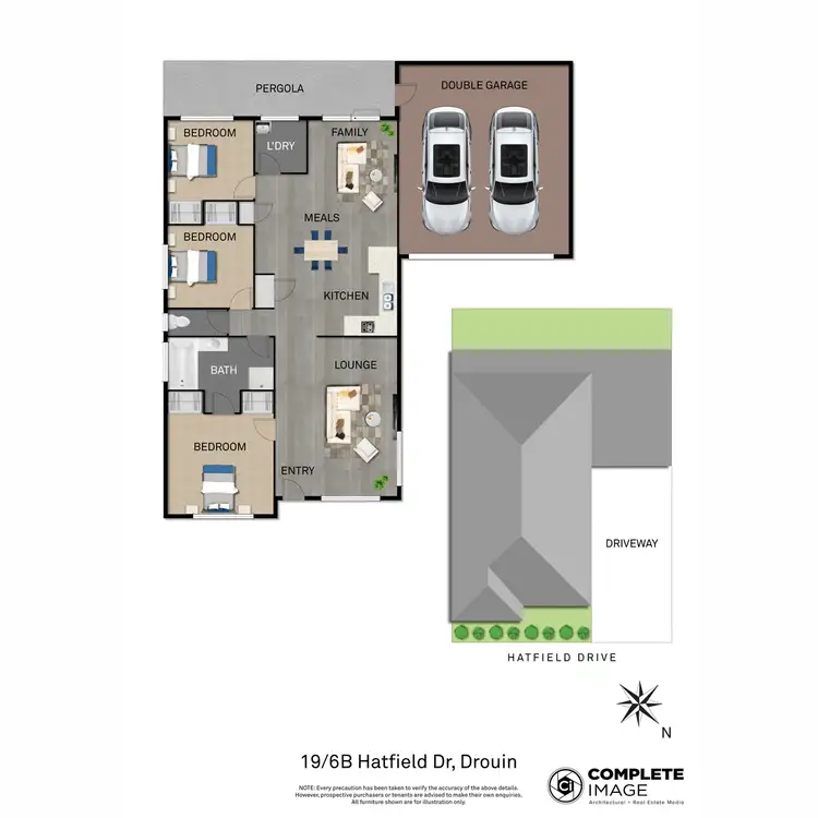 Floorplan of Homely unit listing, 19/6B Hatfield Drive, Drouin VIC 3818