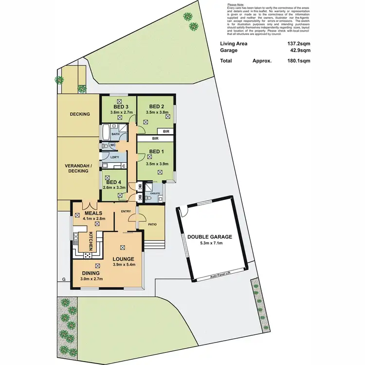 Floorplan of Homely house listing, 14 Dakara Avenue, Modbury North SA 5092
