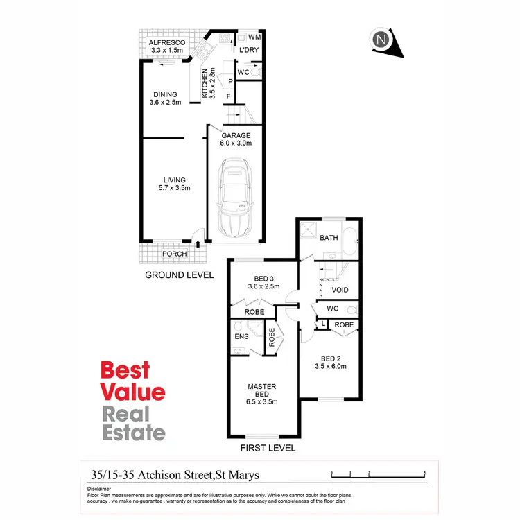 Floorplan of Homely townhouse listing, 35/15-25 Atchison Street, St Marys NSW 2760