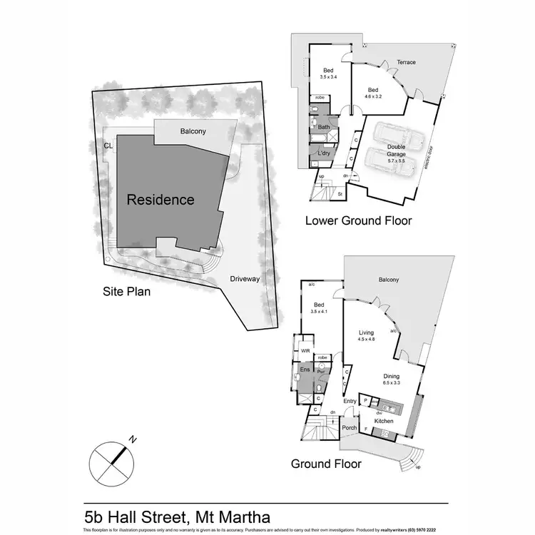 Floorplan of Homely house listing, 5B Hall Street, Mount Martha VIC 3934