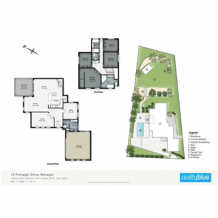 Floorplan of Homely house listing, 13 Finnagin Drive, Bonogin QLD 4213