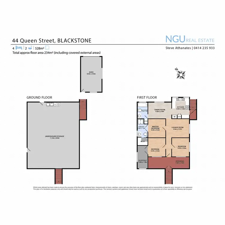 Floorplan of Homely house listing, 44 Queen Street, Blackstone QLD 4304