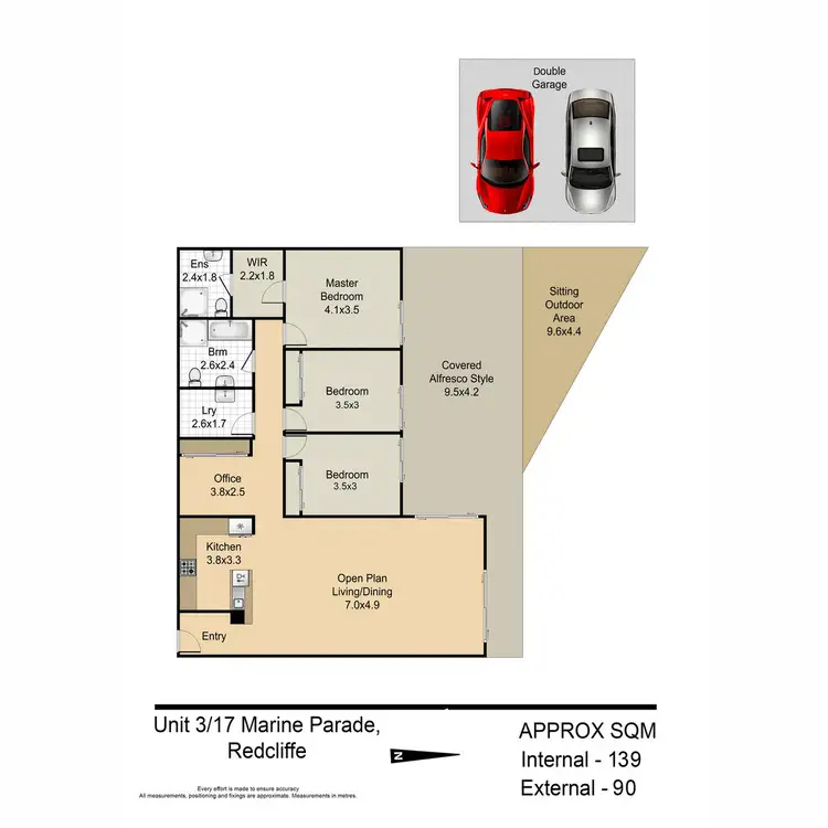 Floorplan of Homely apartment listing, 3/17 Marine Parade, Redcliffe QLD 4020
