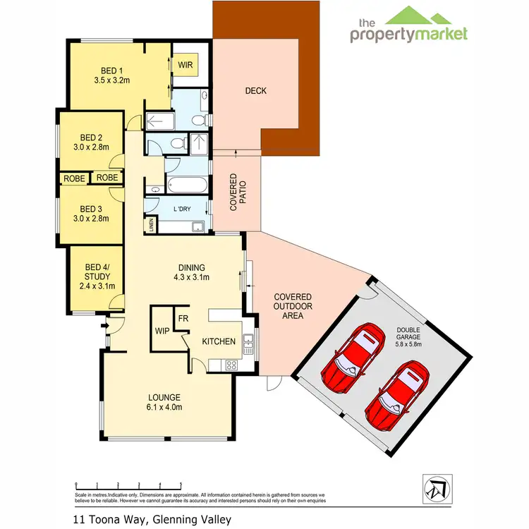 Floorplan of Homely house listing, 11 Toona Way, Glenning Valley NSW 2261