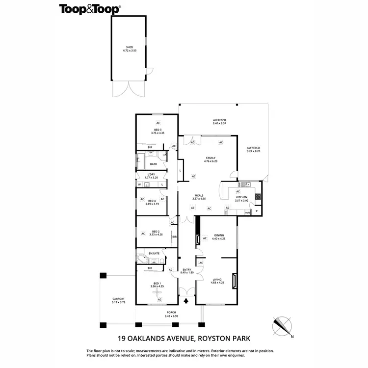 Floorplan of Homely house listing, 19 Oaklands Avenue, Royston Park SA 5070