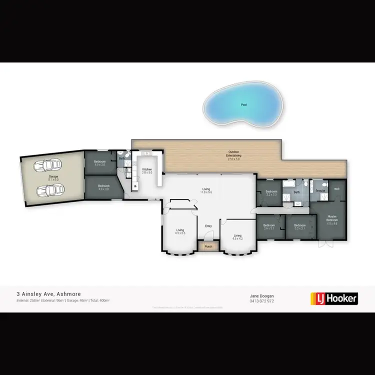 Floorplan of Homely house listing, 3 Ainsley Avenue, Ashmore QLD 4214