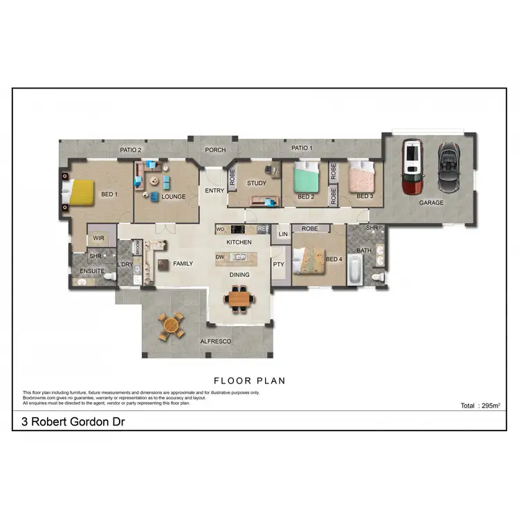 Floorplan of Homely house listing, 3 Robert Gordon Drive, Gunnedah NSW 2380