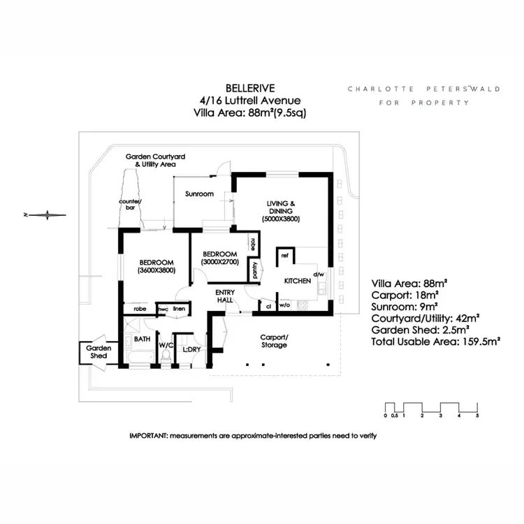 Floorplan of Homely unit listing, 4/16 Luttrell Avenue, Bellerive TAS 7018