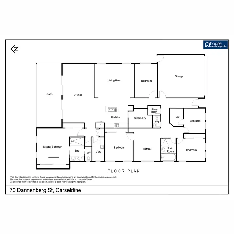 Floorplan of Homely house listing, 70 Dannenberg Street, Carseldine QLD 4034
