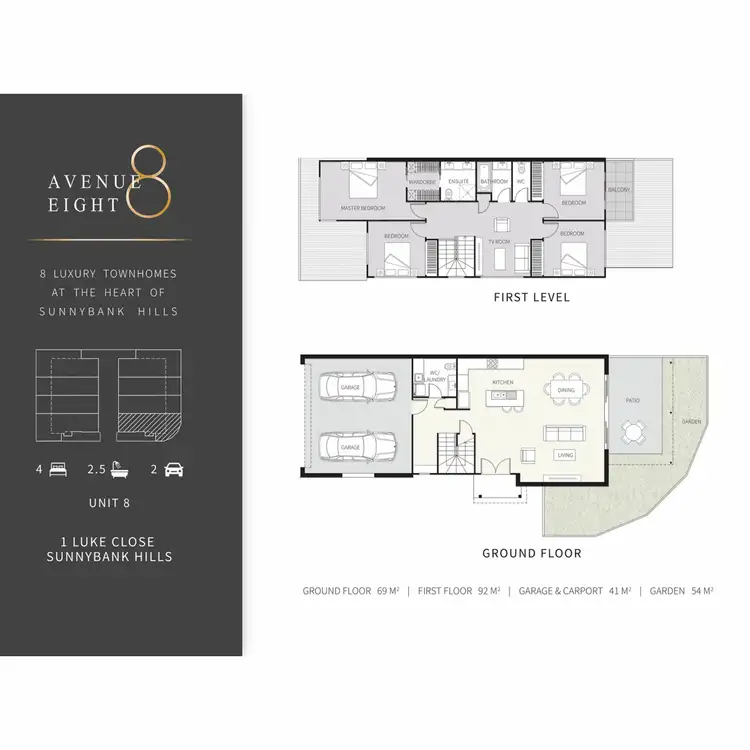 Floorplan of Homely townhouse listing, 2/1 Luke Close, Sunnybank Hills QLD 4109