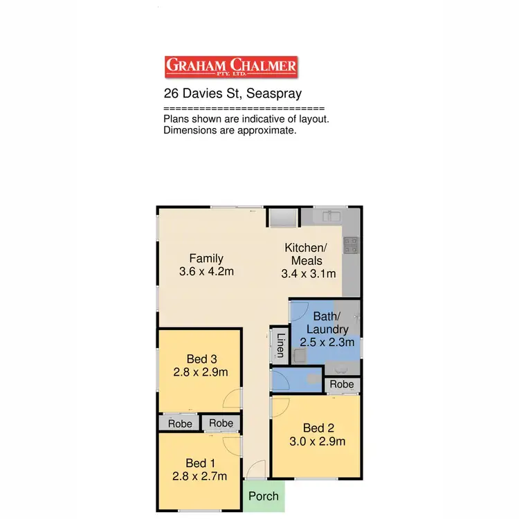 Floorplan of Homely house listing, 26 Davies Street, Seaspray VIC 3851
