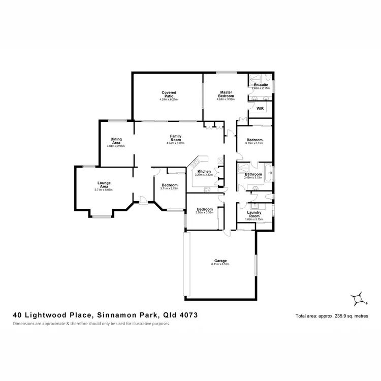 Floorplan of Homely house listing, 40 Lightwood Place, Sinnamon Park QLD 4073