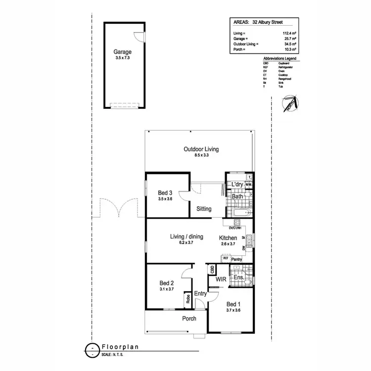 Floorplan of Homely house listing, 32 Albury Street, Wagga Wagga NSW 2650