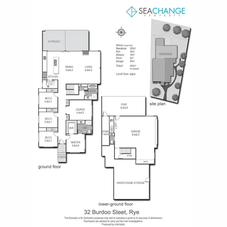 Floorplan of Homely house listing, 32 Burdoo Street, Rye VIC 3941
