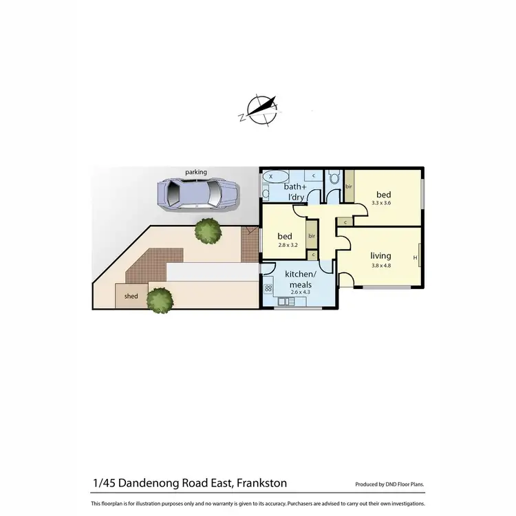 Floorplan of Homely unit listing, 1/45 Dandenong Road East, Frankston VIC 3199
