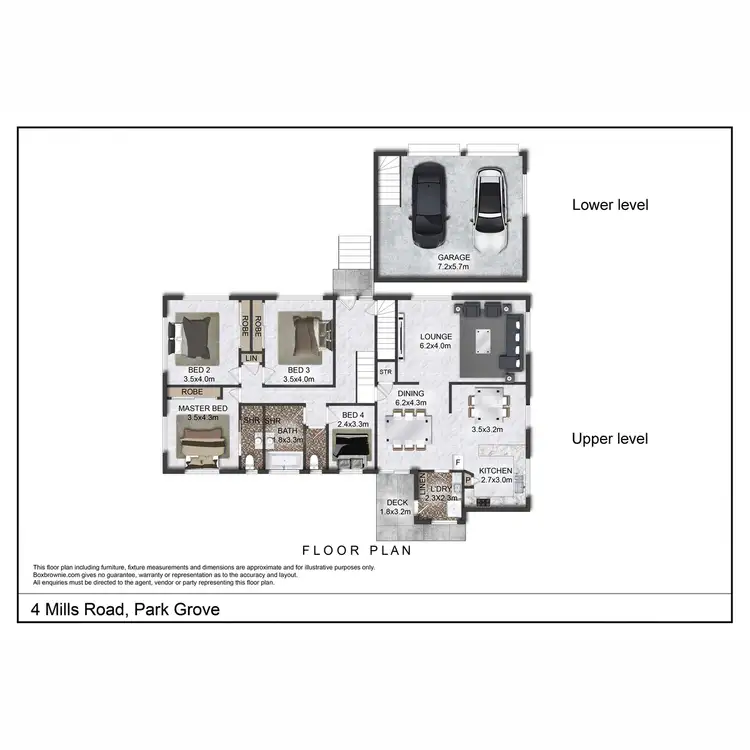 Floorplan of Homely house listing, 4 Mills Road, Park Grove TAS 7320