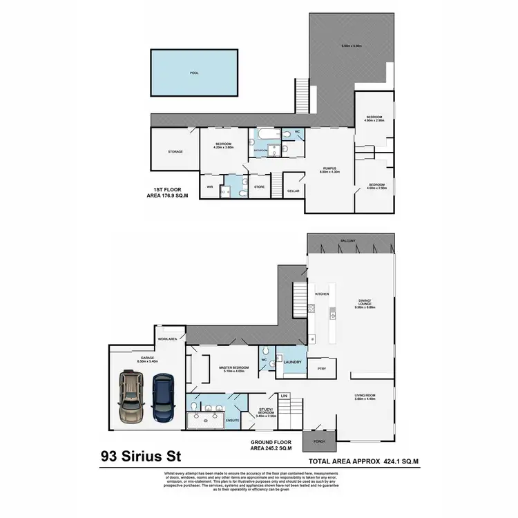 Floorplan of Homely house listing, 93 Sirius Street, Coorparoo QLD 4151