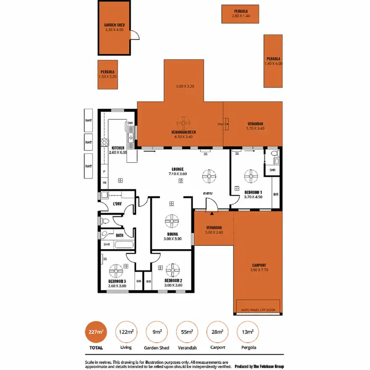 Floorplan of Homely house listing, 5 Ivy Way, Para Hills West SA 5096